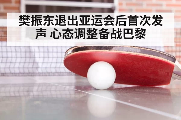 樊振东退出亚运会后首次发声 心态调整备战巴黎
